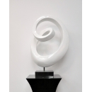y13719 立體雕塑系列  抽象雕塑- 迴 (白色)